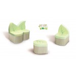 Set Canapea Sofa Fotoliu si Masuta in forma de frunza Natural World - Lumea Naturala - Mobiler moale pentu copii